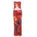 2025 Summer New Women's Artistic Strapless Color-Block Printed High-Waisted Floor-Length Skirt Set_ecoleips.com