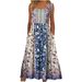 Europe And The United States 2024 Spring And Summer New Print Sleeveless Pullover Dress Women Casual Plus-size Dress_ecoleips.com