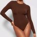 Women's Clothing Same Style High Elastic Long Sleeve Belly Shapewear Sexy One Piece Bodysuit_ecoleips.com