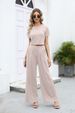 New 2025 Summer Style Women's Patchwork Polyester Three-quarter Sleeve Fashion Casual Set Origin_ecoleips.com