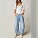 Women's mid Low Waist Washed Denim Jeans Large Stock 2024 Cross Border E Commerce Hot Selling European American Styles K306_ecoleips.com