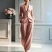 Women's Fashionable Casual Suit Set European American Style Independent Website New 2026 Cross Border Jacket And Trousers_ecoleips.com