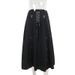 Gothic Culture High-Waisted Slim Fit Midi Skirt for Women Lace-Up Metal Ring A-Line Dark Style Summer New_ecoleips.com
