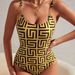 Women's Clothing Style One Piece Swimsuit Triangle Print Double Shoulder Swimwear For Women Available In Multiple Colors_ecoleips.com