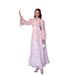 European And American 2025 Spring New Vintage Elegant Long-Sleeve Waist-Cinching Floral Dress For Women_ecoleips.com