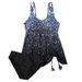 Plus Size Swimdress For Women – Floral Print Swimwear With Removable Bra Pads, UPF 50+ & High-Waisted Swim Skirt_ecoleips.com