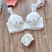 girl Long-term Japanese Style 3D Water-soluble Embroidery Cute Student Soft Cup Wireless Girl Push-up Comfortable Bra Set_ecoleips.com