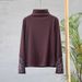 Autumn And Winter Retro Ethnic Style Double-Sided German Velvet Embroidered Base Shirt, Half-High Collar, Slim Fit, Warm_ecoleips.com