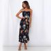 2024 Summer New Suspender Printed Slit Dress For Women_ecoleips.com