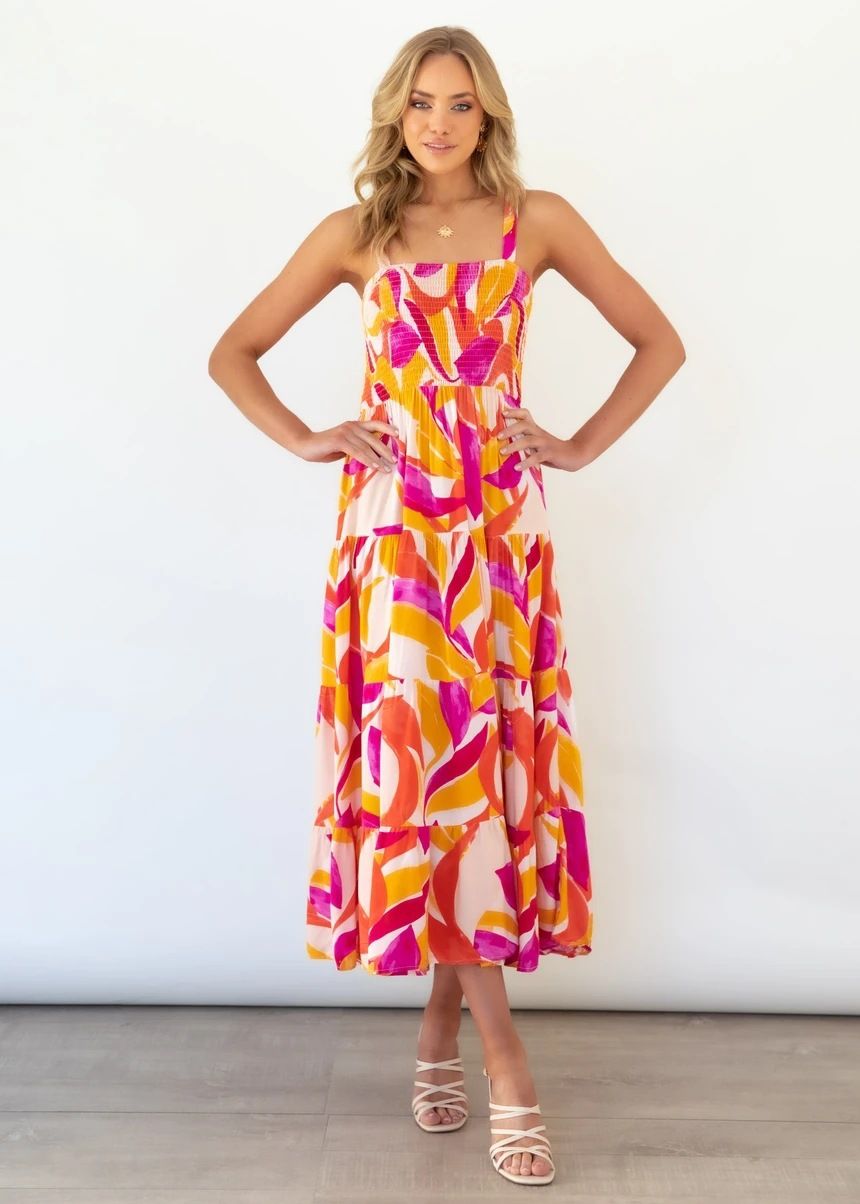 2026 Spring/Summer Independent Station Women's Fashion New European And American Slim Fit Flared Printed Long_ecoleips.com
