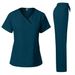 Women's Clothing Doctor's Washing Clothes Medical Work Clothes Summer Washing Clothes Thin Short Sleeved Operating Room Surgical Clothes_ecoleips.com