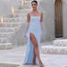 Women's Style Evening Dress Long Skirt Sexy Suspenders Backless High Slit Summer Fashion_ecoleips.com