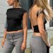 AC040 European American Casual Long-sleeve Spring And Autumn Solid Color Slim-fit Pullover T-shirt, Women's Streetwear_ecoleips.com