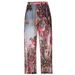 Retro One Piece Swimsuit Export Sexy Print Mesh Long Pants Suitable For Spring/Summer/Autumn_ecoleips.com