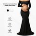 Voya 2026 Women's Elegant European And American One-Shoulder Floor-Length Sexy Slim Fashion Solid Color Long Sleeve_ecoleips.com