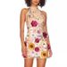 Women's Clothing Embroidery Three-Dimensional Flower Hanging Neck Slim-Fit Dress_ecoleips.com