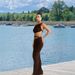 Women's Clothing Collar Sling Women's Clothing Sleeveless Hip Wrapped Waist Revealing Backless Long Skirt Holiday Style_ecoleips.com