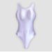 Women’s Clothing Tight Bodysuit Glossy Silk Solid Color Bottom Round Neck Bodysuit Body Shaping Silky High Fork Shebin Body Gymnastics Swimsuit_ecoleips.com