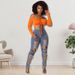 Women's Clothing Summer Eyelet Jeans Drawstring Design Sexy New Fashion Trend Straight Leg Ankle Jeans_ecoleips.com