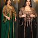 3906 Muslim Long Skirt, Arabian Robe, Abaya Women's New Two-Piece Dress Set_ecoleips.com