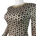 Women's Sexy Slim Fit Two Piece Set Copper Coin Print round Neck Long Sleeved Top with Shorts European American Style Spring/Autumn Summer_ecoleips.com