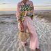 Women's Clothing Fashion Printed Leisure Vacation Style Suit _ecoleips.com