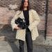 Spring Summer Women's Jacket Personalized Street Vintage Deep V Rivet Inlaid Suit Jacket_ecoleips.com