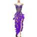 Women's Clothing Summer New Purple Dress Aura Ball Modern Dance Performance Clothing_ecoleips.com