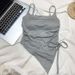 Women's Halter Top Irregularly Slit Summer Style Strapless With Inner Breast Pads Sweet Spicy Design Tie Up_ecoleips.com