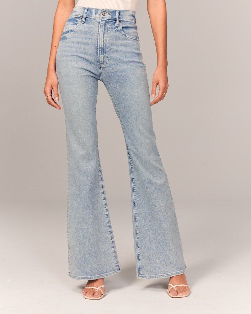 Women's Fashion Flared Jeans - Stretch Denim Bootcut Pants (Trendy & Comfortable)_ecoleips.com
