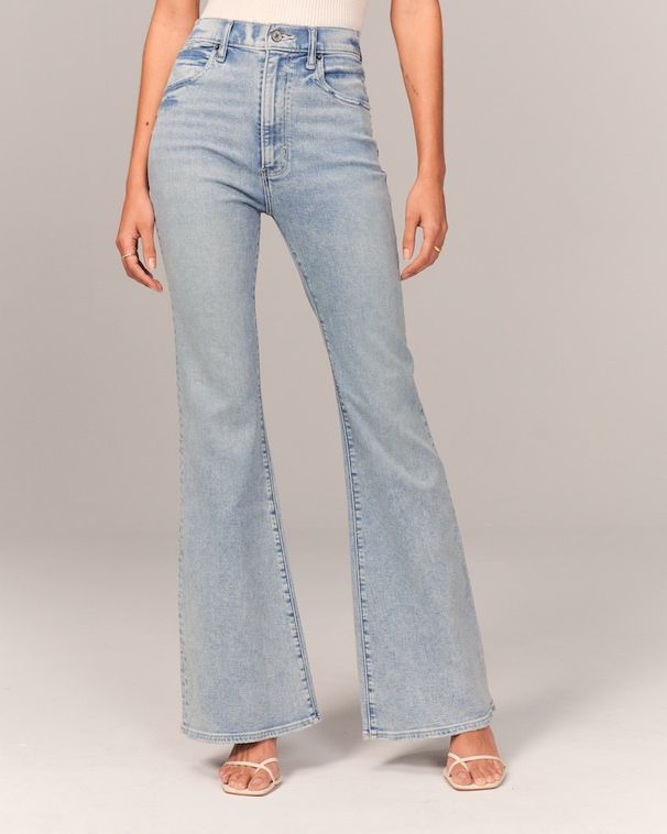 Women's Fashion Flared Jeans - Stretch Denim Bootcut Pants (Trendy & Comfortable)_ecoleips.com