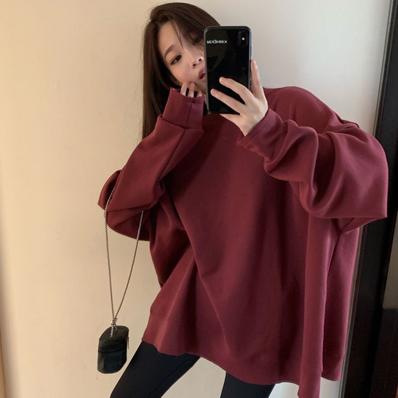 Women's Pullover Sweatshirt, New Autumn Korean Style, High-end, Loose, Versatile, Chic Top, Trendy KFZQ8285_ecoleips.com