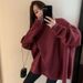 Women's Pullover Sweatshirt, New Autumn Korean Style, High-end, Loose, Versatile, Chic Top, Trendy KFZQ8285_ecoleips.com