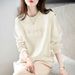 Embroidered Sweatshirt For Women, 2026 New Autumn And Winter Style, Fleece-lined, Thickened, Loose, Fashionable,_ecoleips.com