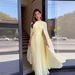 Women's Clothing Summer New Solid Color Waist Celebrity Style Elegant Long Evening Dress For Women_ecoleips.com