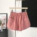 Women's Clothing Casual Pants Women's Summer New High Waist Loose Sports Shorts Small Drawstring Straight Wide Leg Hot Pants_ecoleips.com