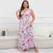 Women's Clothing Dress Suspenders Printed Fat Mm Plus Fat Summer Ice Silk Long Skirt_ecoleips.com