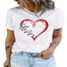 Cross-border In-stock European And American New Printed T-shirt, Round Neck, Loose Fit, Plus Size, Short-sleeved_ecoleips.com