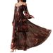 Women's Spring/Summer Spaghetti Strap Pleated Light Luxury Rhinestone Stud And Rhinestone Elegant Graded Print Dress_ecoleips.com