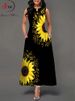 Elegant Summer Boho Long Dress Sleeveless Casual Floral Print Maxi Dress For Women Perfect For Beach Party_ecoleips.com