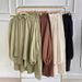 Cross-Border Trade Muslim Women's Spring Autumn New Puff Sleeve Shirt And Skirt Fashion Casual Set_ecoleips.com