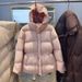girl Girl 2025 New Hot-Selling Paris Fashion Show White Goose Down Jacket For Women Korean Style Slimming Waist Hooded Coat_ecoleips.com