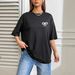 Women's Casual Multi-Color round Neck Short Sleeve T-Shirt Breathable Cotton Polyester Solid Color Printed Fashion Top for Spring/Autumn Summer_ecoleips.com