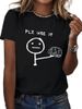 Funny T-shirt Humorous "PLZ USE IT" Brain Print Short Sleeve T Shirt Clothing Top Tee Summer Ladies Girls Shirt_ecoleips.com