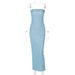 2023 Spring New Fashion Sexy Slim Fit Elegant Strapless Bright Color Dress Wholesale_ecoleips.com