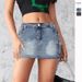 2024 Cross-Border European And American Summer New Denim Short Women, Vintage Stretch Tight-Fitting Workwear Pocket_ecoleips.com
