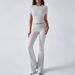 Aria Basics Aria Basics AYJ24T888 Cross-border European And American Women's Clothing 025 Spring/Summer Casual Solid Color Slim Fit Short Sleeve_ecoleips.com