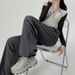 K American Work Pants, Women's High-end Pants, Children's High Waisted Wide Leg Sweatpants, Straight Leg Casual Sports Pants, Long Pants_ecoleips.com