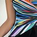European American Style One Piece Swimsuit Striped Print Cinched Waist Sexy Vacation Beach Dress Polyester Regular Size_ecoleips.com