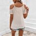 Women's Clothing Spring And Summer New Products Lace Stitching Design Knitted Sling Strapless T Shirt Top_ecoleips.com